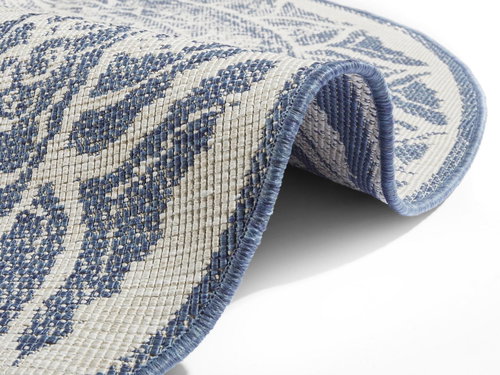 Kusový Twin Supreme 104166 Blue/Cream 140×140 cm kruh - Koberec - Main image