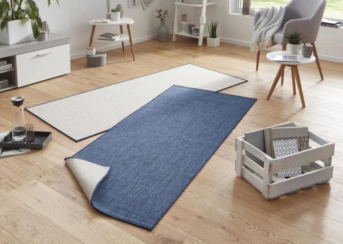 Kusový Twin-Wendeteppiche 103100 blau creme 80×350 cm - Koberec - Main image