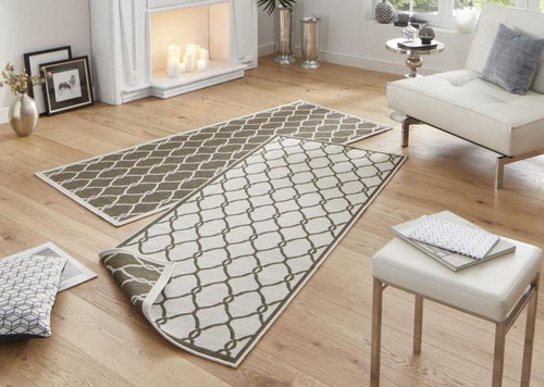 Kusový Twin-Wendeteppiche 103122 braun creme 80×350 cm - Koberec - Main image