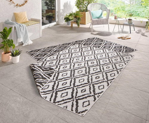 Kusový Twin-Wendeteppiche 103134 schwarz creme 80×250 cm - Koberec - Main image