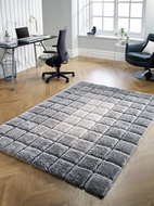 Kusový Velvet-3D Cube Grey - Koberec