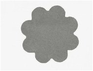 Kusový koberec Color Shaggy svetlo sivý kvety 160 × 160 cm - Koberec