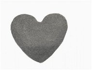 Kusový koberec Color Shaggy sivé srdce 120 × 120 cm - Koberec