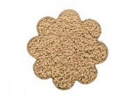 Kusový koberec Color shaggy béžový kytka 120×120 cm - Koberec