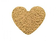 Kusový koberec Color shaggy béžové srdce 120 × 120 cm - Koberec