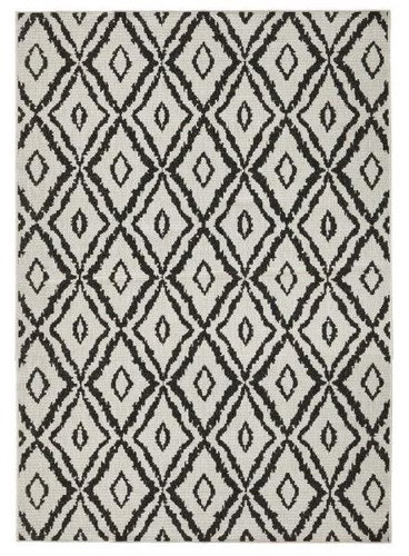 Kusový koberec Twin-Wendeteppiche 103134 schwarz creme 80×150 cm - Koberec - Main image