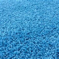 Kusový modrý koberec Color Shaggy štvorec 60 × 60 cm - Koberec