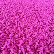 Kusový ružový koberec Color Shaggy štvorec 60 × 60 cm - Koberec