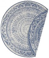 Kusový koberec Twin Supreme 104166 Blue/Cream kruh 200×200 (průměr) cm - Koberec