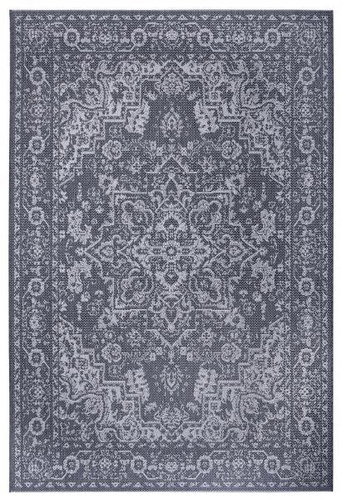 Kusový orientální koberec Flatweave 104809 Grey/Cream 160×230 cm - Koberec - Main image