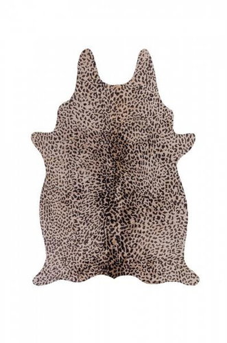 Kusový koberec Fau× Animal Leopard Print Brown/Natural 155×195 tvar kožešiny cm - Koberec - Main image