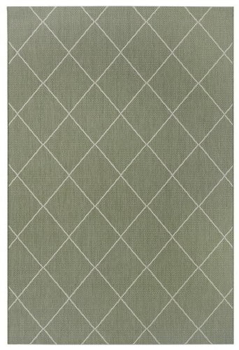 Kusový koberec Flatweave 104830 Green/Cream 200×290 cm - Koberec - Main image