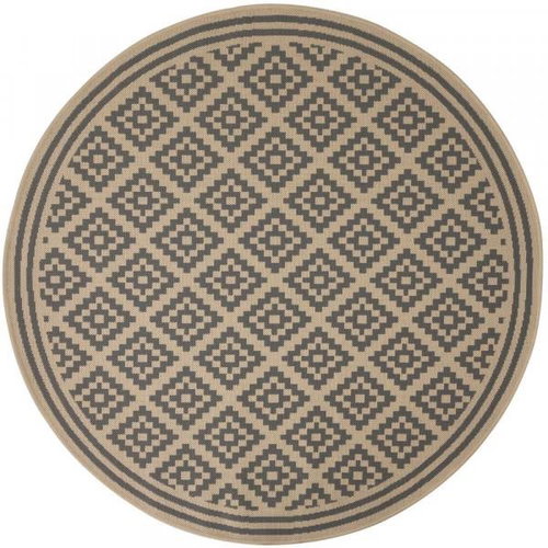 Kusový koberec Florence Alfresco Moretti Beige/Anthracite kruh 200×200 (průměr) cm - Koberec - Main image