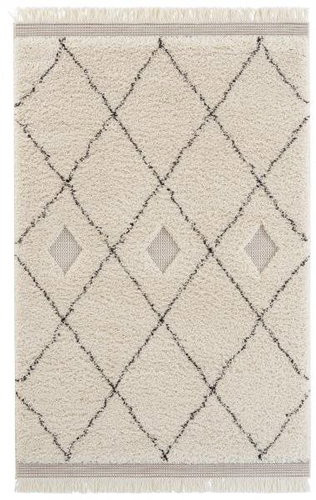 Kusový koberec New Handira 105184 Cream, Grey 80×150 cm - Koberec - Main image