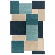 Kusový koberec Abstract Collage Teal 120×180 cm - Koberec