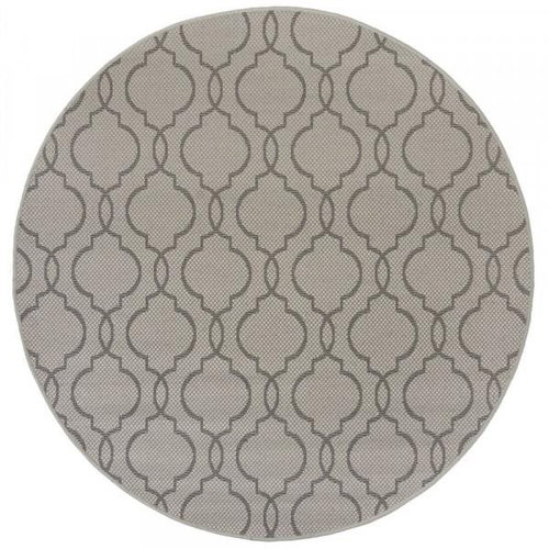 Kusový koberec Florence Alfresco Milan Grey/Black kruh 160×160 (průměr) cm - Koberec - Main image