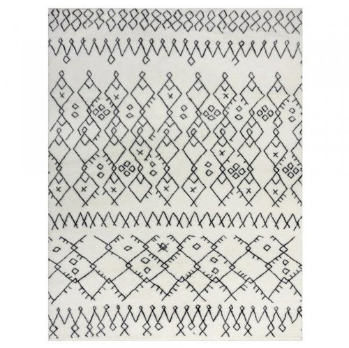 Kusový koberec Furber Adil Fur Berber Ivory/Black 120×170 cm - Koberec - Main image