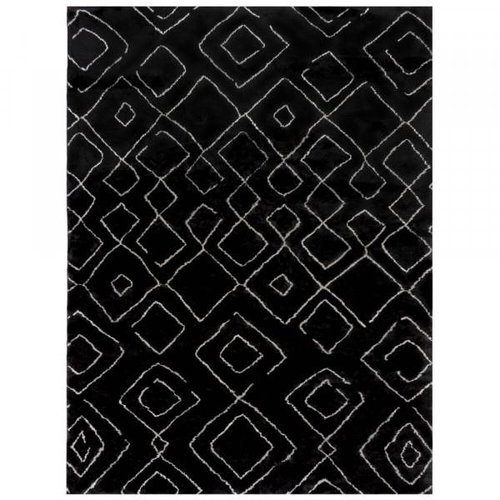 Kusový koberec Furber Imran Fur Berber Black/Ivory 120×170 cm - Koberec - Main image