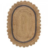Kusový koberec Grace Jute Natural/Grey ovál 120×170 ovál cm - Koberec
