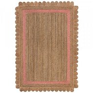 Kusový koberec Grace Jute Natural/Pink 120×170 cm - Koberec