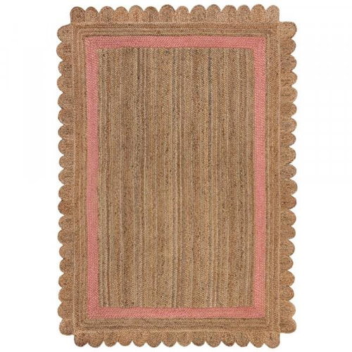 Kusový koberec Grace Jute Natural/Pink 120×170 cm - Koberec - Main image