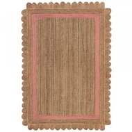 Kusový koberec Grace Jute Natural/Pink - Koberec