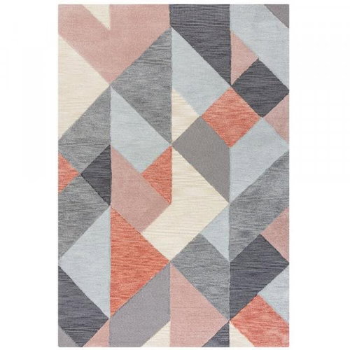 Kusový koberec Zest Icon Geometric Terracotta 160×230 cm - Koberec - Main image