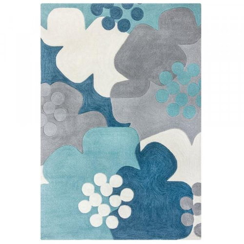 Kusový koberec Zest Retro Floral Blue 120×170 cm - Koberec - Main image