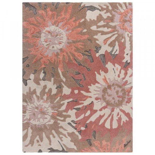 Kusový koberec Zest Soft Floral Terracotta 120×170 cm - Koberec - Main image