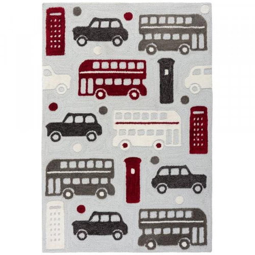 Kusový koberec Zest Kids City Buzz Grey/Multi 100×150 cm - Koberec - Main image