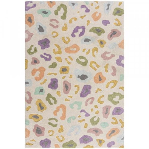 Kusový koberec Zest Kids Leopard Brights Cream/Multi 80×120 cm - Koberec - Main image