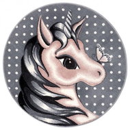 Dětský koberec New Adventures 105331 Pastel light gray 133×133 (průměr) cm - Koberec