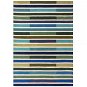 Ručne vyšívaný kusový koberec Illusion Piano Green/Multi - Koberec