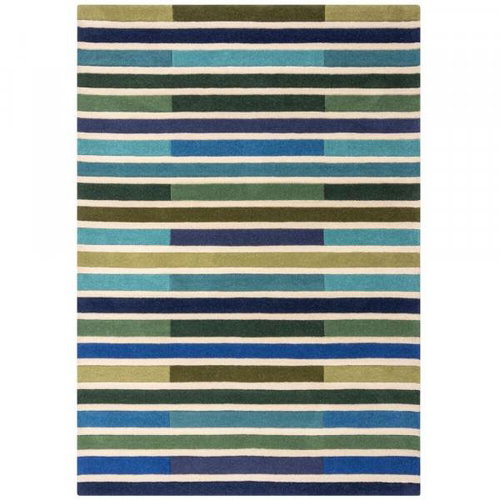 Ručne všívaný kusový koberec Illusion Piano Green/Multi 160 × 230 cm - Koberec - Hlavný obrázok
