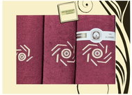 4sleep Gift pack of towels and bath towels Artiborda, colour burgundy 144 - Towel Set