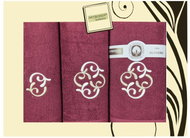 4sleep Gift pack of towels and bath towels Artiborda, colour burgundy 147 - Towel Set