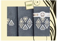 4sleep Gift pack of towels and bath towels Artiborda, colour graphite 77 - Towel Set