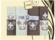 4sleep Gift set of ARTIBORDA towels, 6 pcs, colour brown/cream 208 - Towel Set