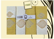 4sleep Gift set of ARTIBORDA towels, 6 pcs, colour honey/cream 170 - Towel Set