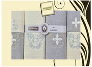 4sleep Gift set of ARTIBORDA towels, 6 pcs, grey/cream 198 - Towel Set