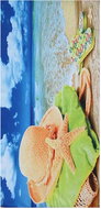 4sleep Quick-drying beach towel 90 × 180 cm - Hat - Bath Towel