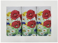 4sleep Set of kitchen cotton towels, 3 pcs, Poppies - Kitchen Towel