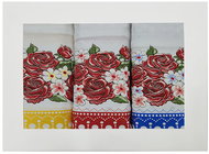 4sleep Set of kitchen cotton towels, 3 pcs, Rose - Kitchen Towel