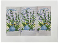 4sleep Kitchen Cotton Towel Set, 3 pcs, Lavender - Kitchen Towel