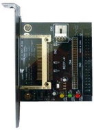 QCP from Compact Flash to IDE 40-pin connector, 3 LED, pulling plugs into a PCI - Adapter