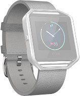 Fitbit Blaze Leather Mist Gray Large - Watch Strap