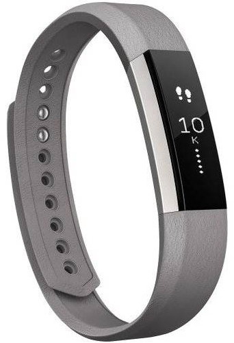 Fitbit Alta Leather Band Graphite Small - Watch Strap - Main image