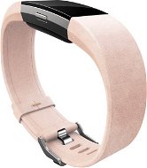 Fitbit Charge 2 Lederarmband Zartrosa Groß - Armband