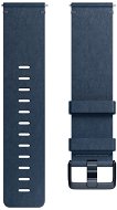 Fitbit Versa Zubehör Band, Leder, Mitternachtsblau, groß - Armband