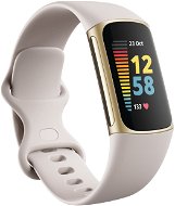 Fitbit Charge 5 Lunar White/Soft Gold Stainless-Steel - Fitness Tracker